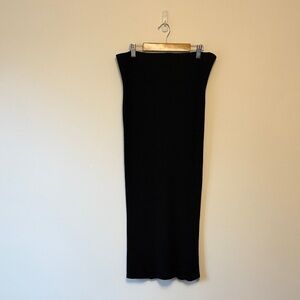 Babaton Knit Black Pencil Skirt
